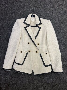 Veronica Beard Sparkle Blazer w/ Gold Buttons Sz 4